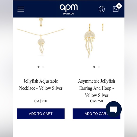 APM 2020 ÉTÉ Collection Jellyfish Asymmetrical Earrings - Picture 2 of 4